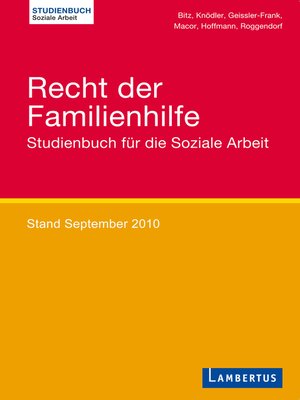 cover image of Recht der Familienhilfe